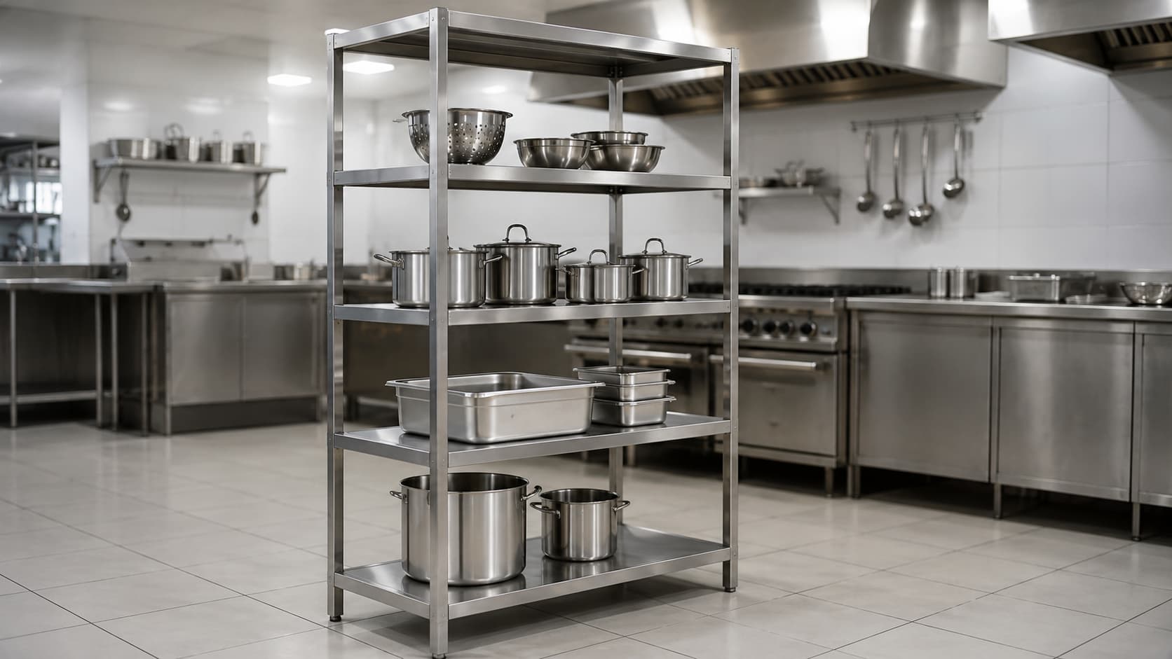 Estante em inox para cozinha: guia para comprar sem erro 